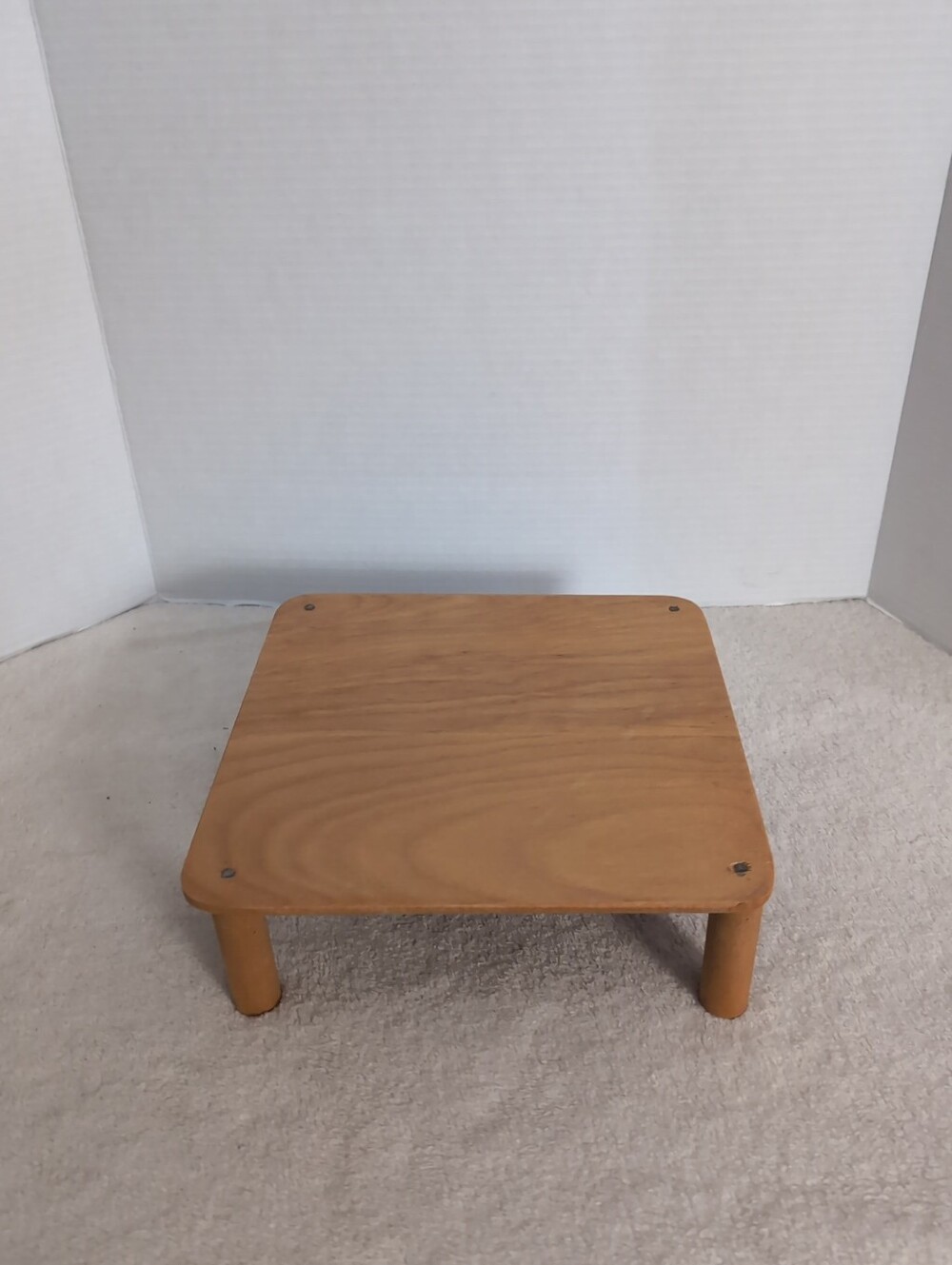 Longaberger 9.5" Square Wood Riser Stand for Cake and Pie Basket